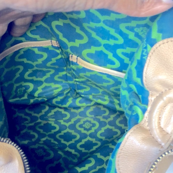 orYANY Adele brown  color block pebbled large leather shoulder handbag. - Picture 14 of 15